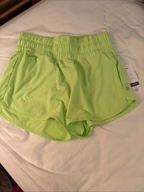 Athleta Neon Lime Running Shorts